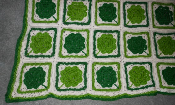 Crochet Blanket: Close up of corner